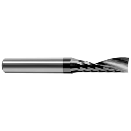 End Mill For Plastics - Single Flute - Square, 0.2500 (1/4), Overall Length: 3